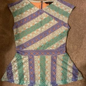 BCBG peplum top in good condition